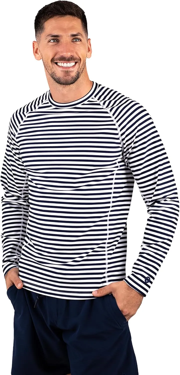 Coolibar UPF 50  Men's Hightide Long Sleeve Swim Shirt - Sun Protective
