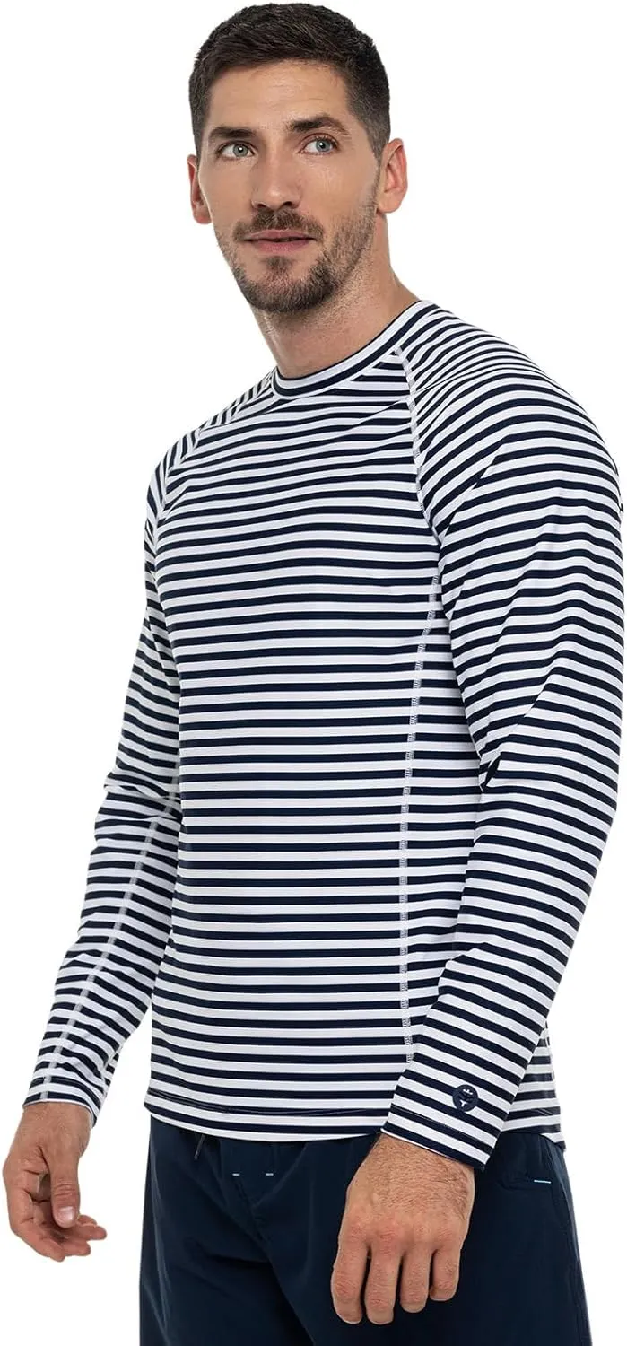 Coolibar UPF 50  Men's Hightide Long Sleeve Swim Shirt - Sun Protective
