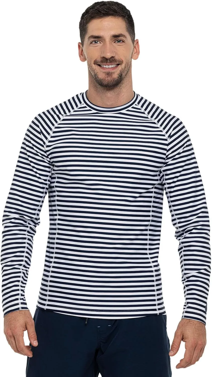 Coolibar UPF 50  Men's Hightide Long Sleeve Swim Shirt - Sun Protective