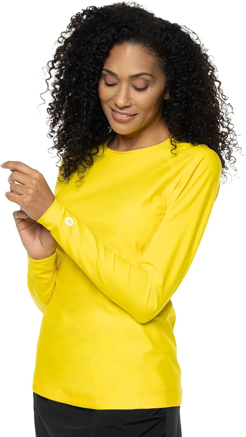 Coolibar UPF 50  Women's Hightide Long Sleeve Swim Shirt - Sun Protective