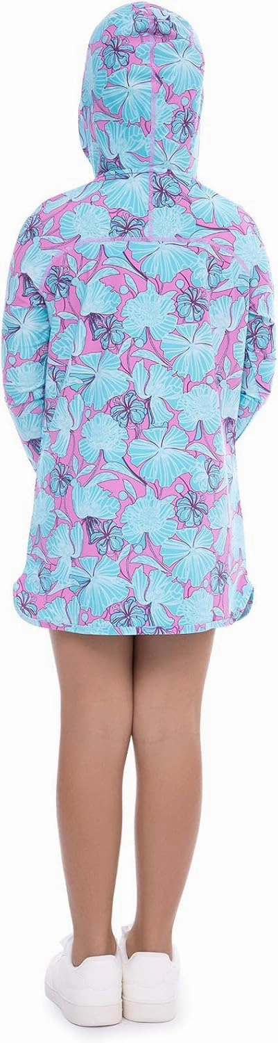 Coolibar UPF 50  Girl's Seacoast Swim Cover-Up Dress - Sun Protective