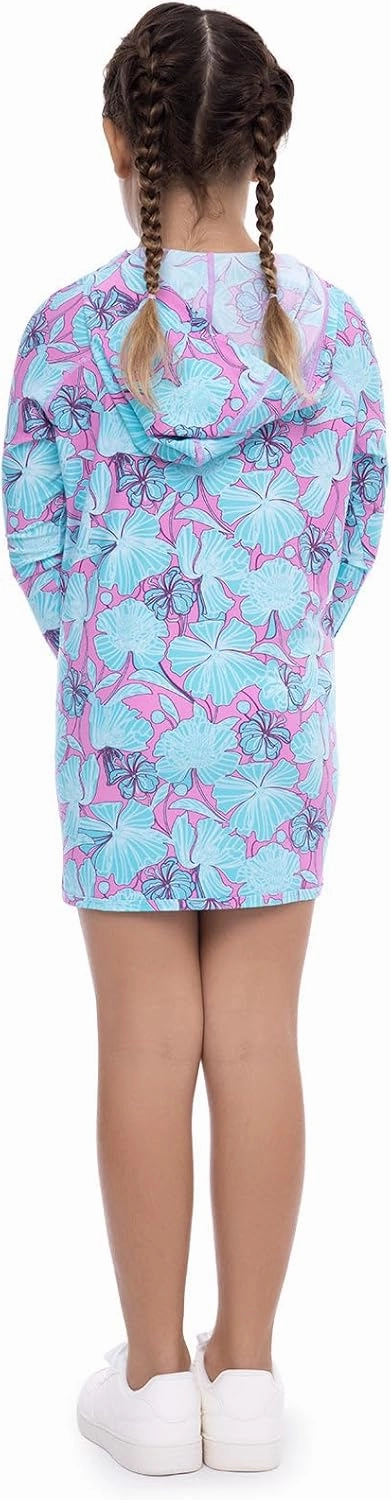 Coolibar UPF 50  Girl's Seacoast Swim Cover-Up Dress - Sun Protective