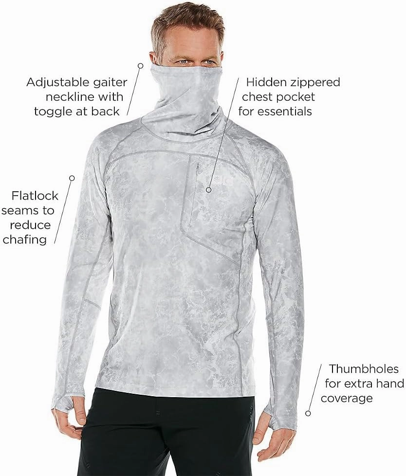 Coolibar UPF 50  Men's Andros Fishing Tee - Sun Protective
