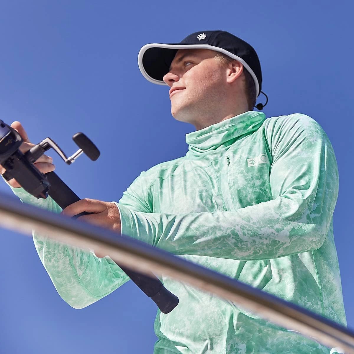 Coolibar UPF 50  Men's Andros Fishing Tee - Sun Protective
