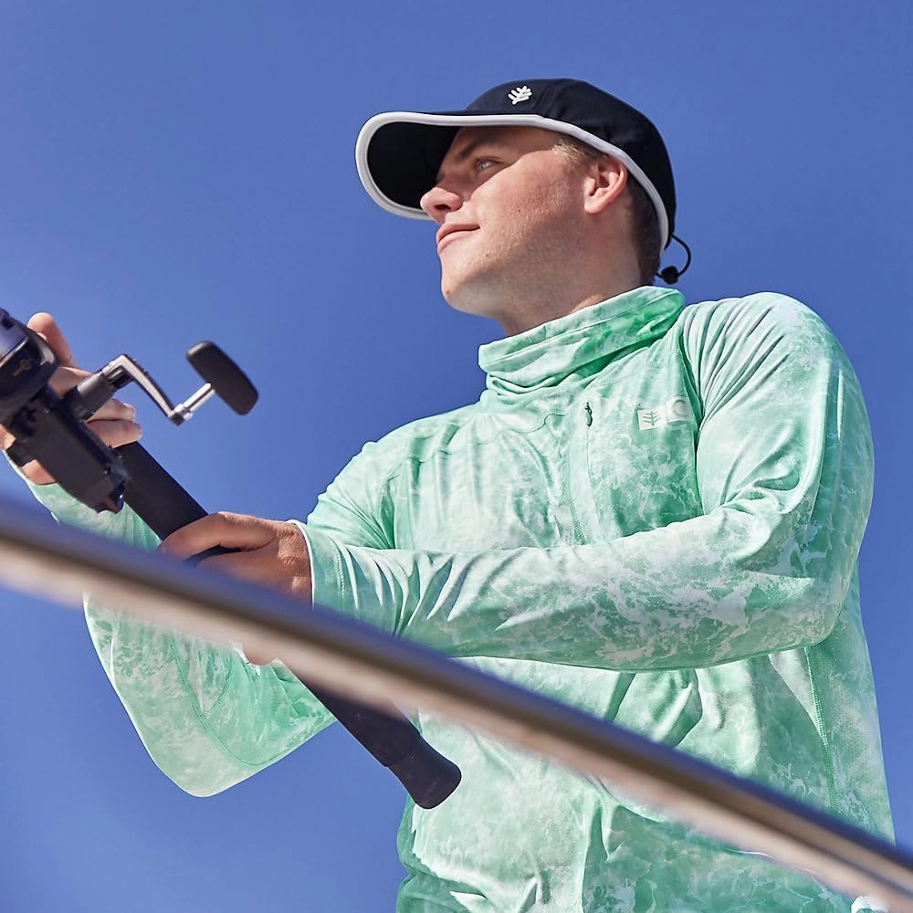 Coolibar UPF 50  Men's Andros Fishing Tee - Sun Protective