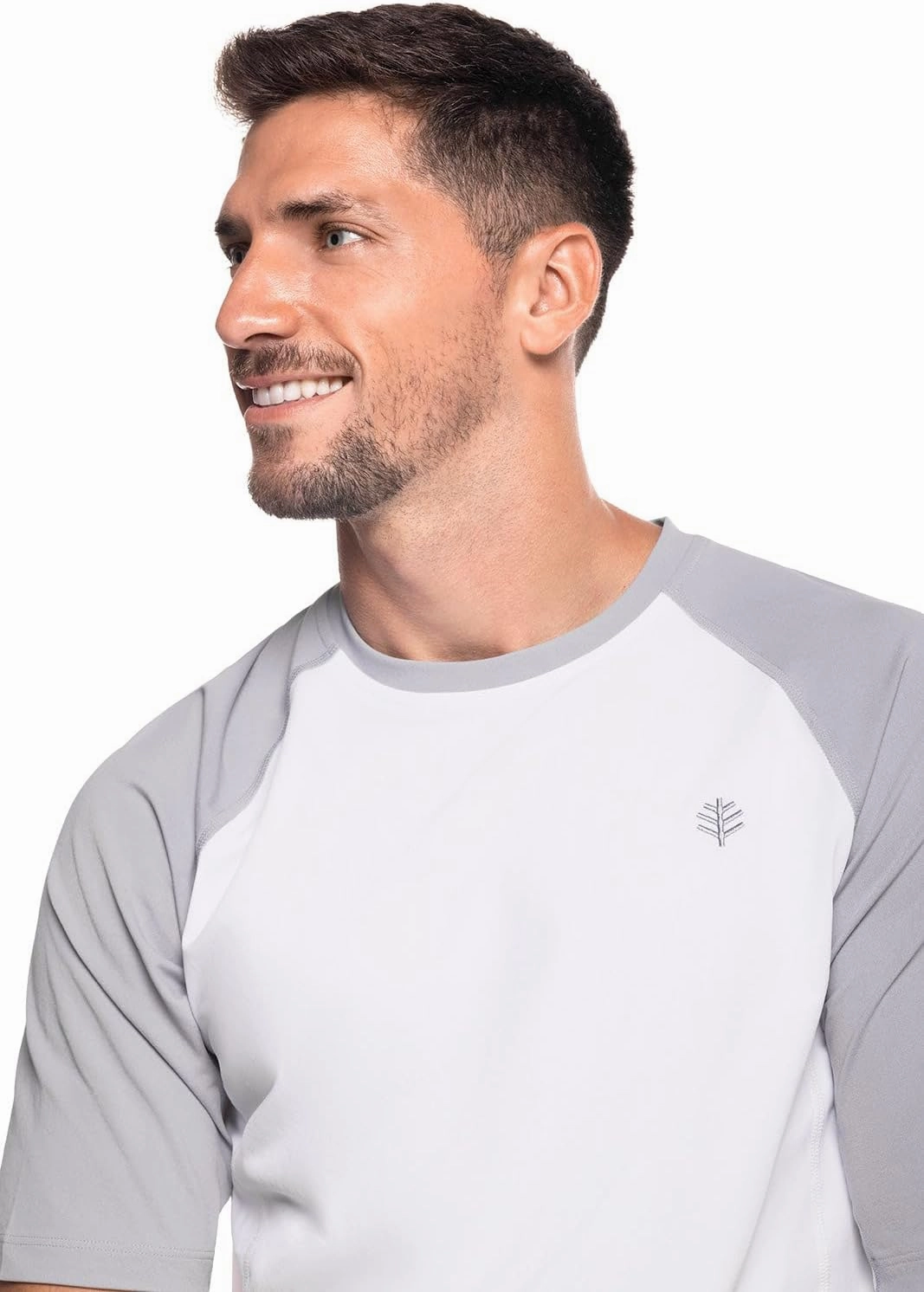 Coolibar UPF 50  Men's Hightide Short Sleeve Swim Shirt - Sun Protective