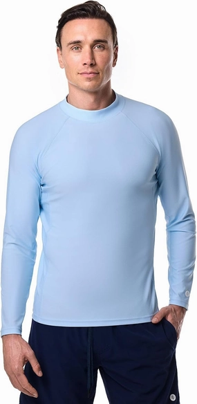 Coolibar UPF 50  Men's Tulum Long Sleeve Surf Rash Guard - Sun Protective