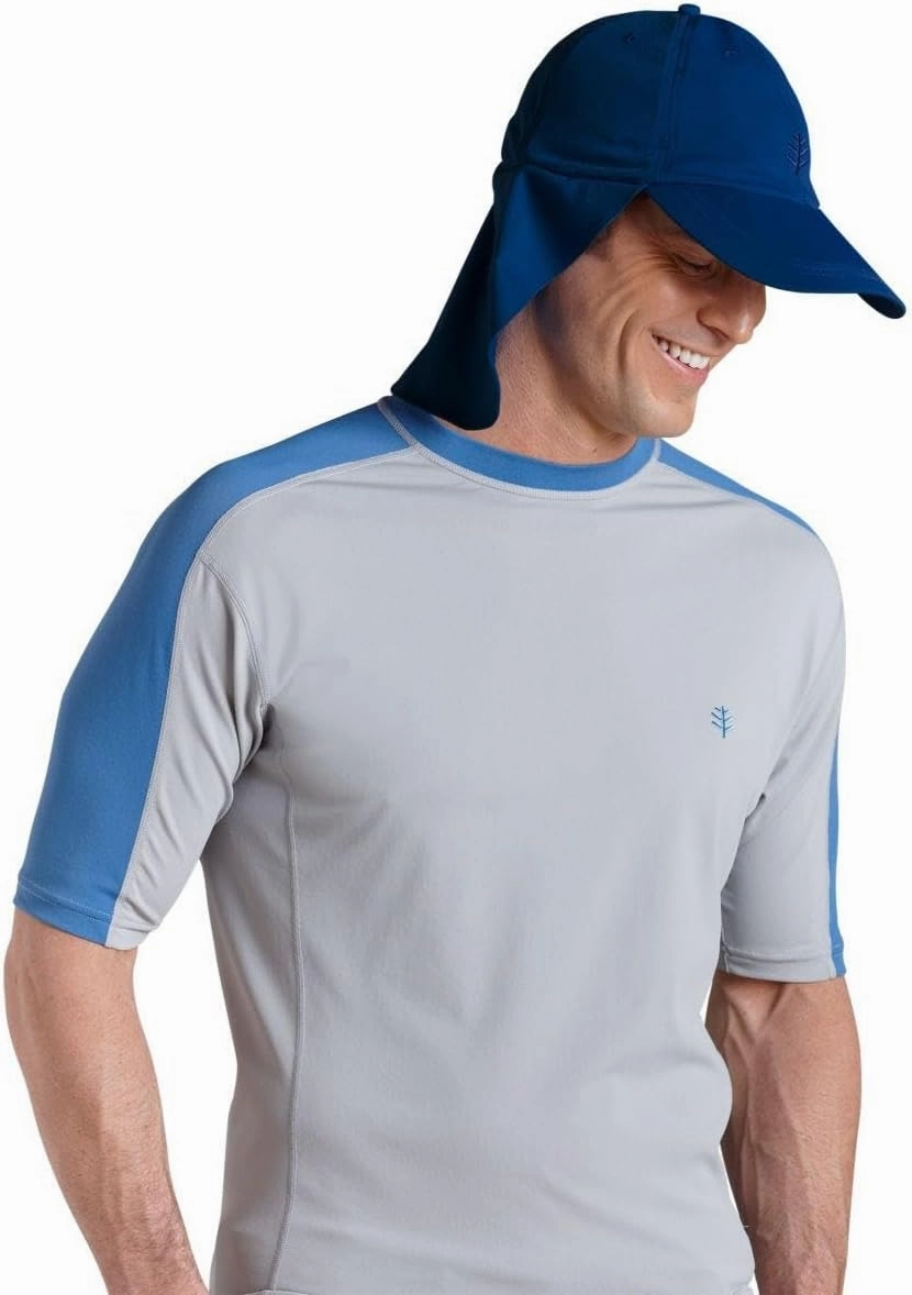 Coolibar UPF 50  Men's Women's Hayden Chlorine Resistant All Sport Hat - Sun Protective