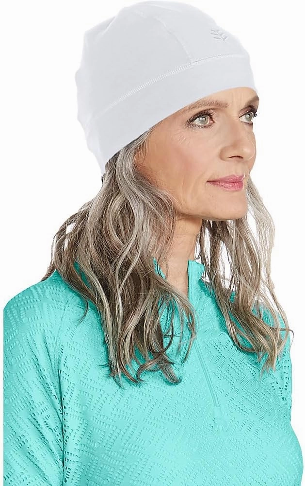 Coolibar UPF 50  Unisex Aqua Sun Skully Cap - Sun Protective