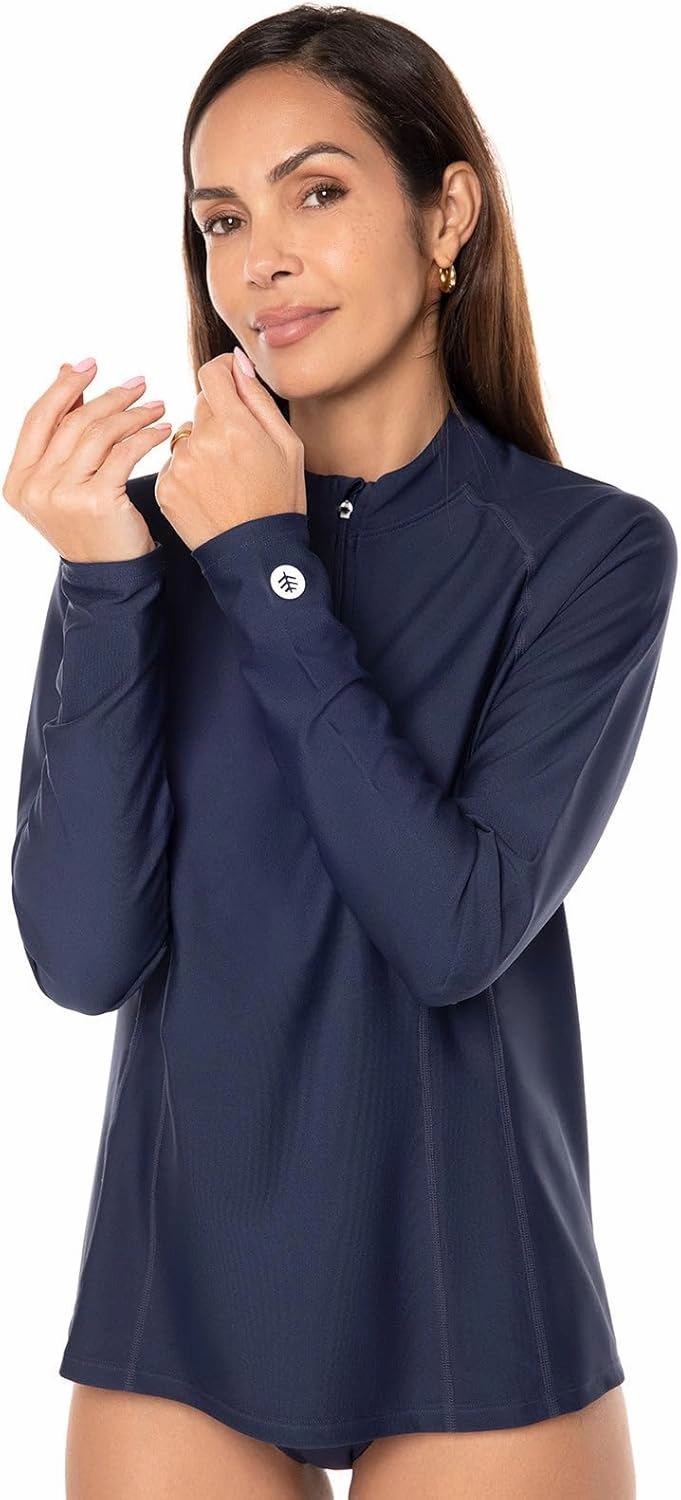 Coolibar UPF 50  Women's Freestyle Long Sleeve Rash Guard - Sun Protective