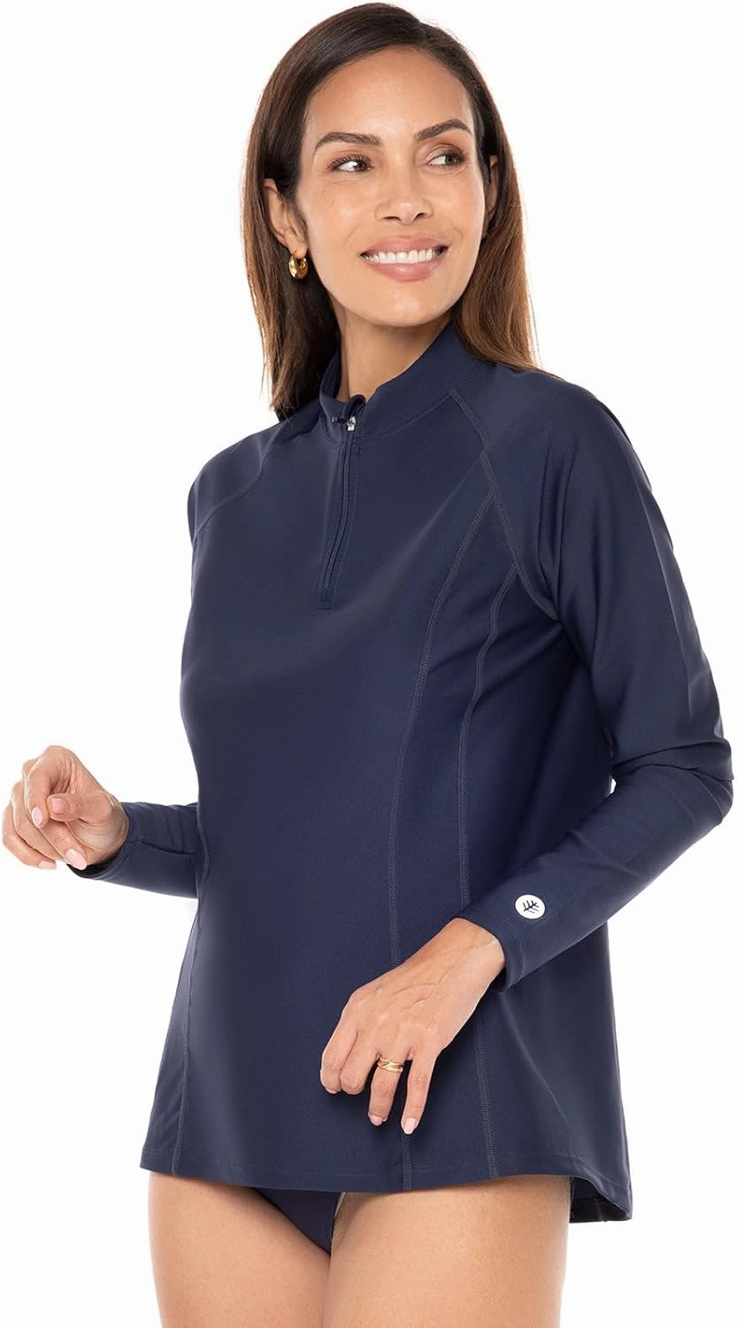 Coolibar UPF 50  Women's Freestyle Long Sleeve Rash Guard - Sun Protective