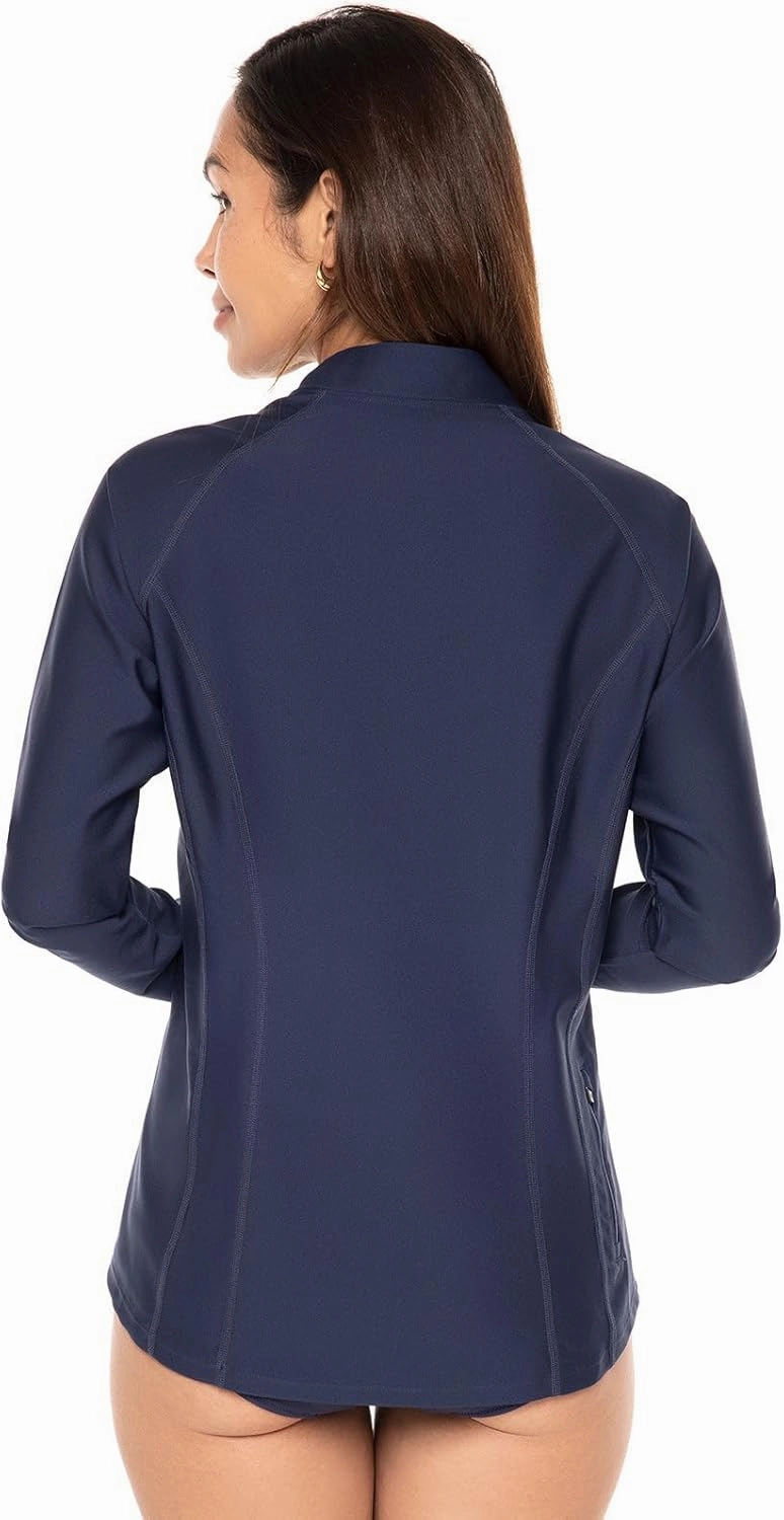 Coolibar UPF 50  Women's Freestyle Long Sleeve Rash Guard - Sun Protective