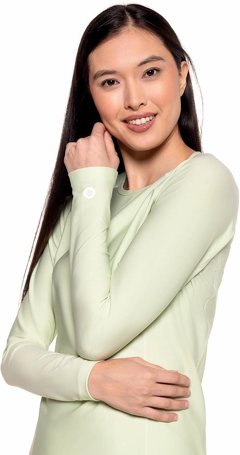 Coolibar UPF 50  Women's Hightide Long Sleeve Swim Shirt - Sun Protective