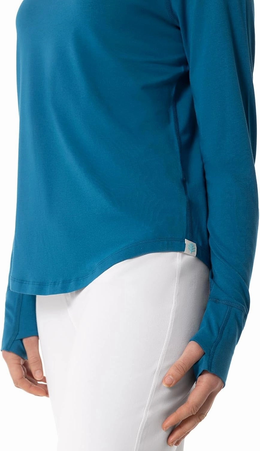 Coolibar UPF 50  Women's LumaLeo Long Sleeve T-Shirt - Sun Protective