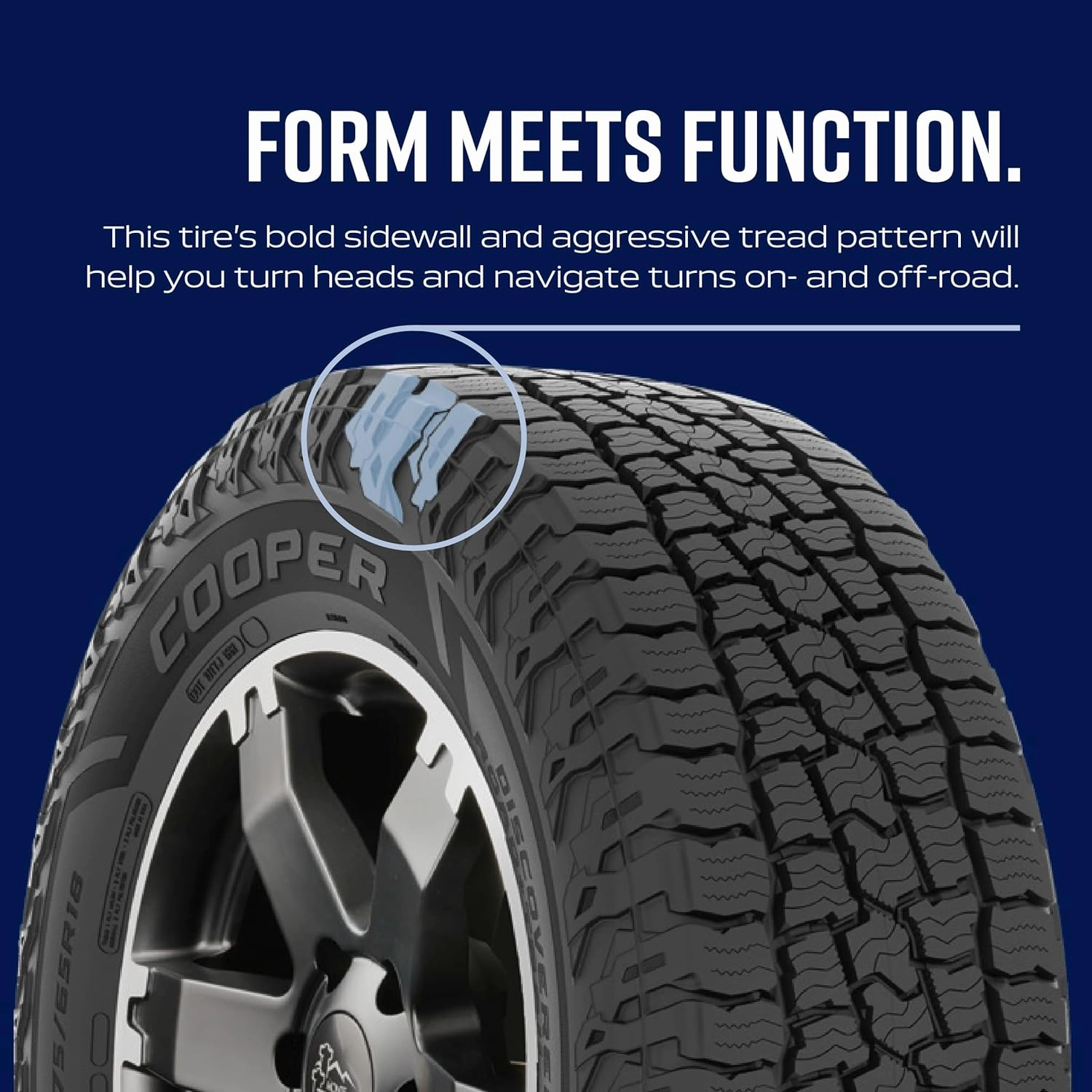 Cooper Discoverer Road and Trail AT All-Terrain Tire, 265/50R20 XL 111V, Set of 1