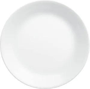 Corelle Vitrelle Glass Dinnerware Set, Chip & Crack Resistant Triple Layer Glass, 4-PC Dinner Plates, Winter Frost White