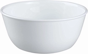 Corelle 3138 28 oz Vitrelle Glass Winter Frost White Noodle Bowl, Pack of 3