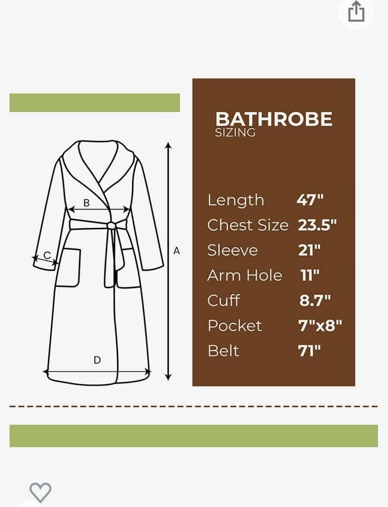 Cotton Terry Robes for Women and Men, Terry Shawl Collar Bathrobe, ONE SIZE - UNISEX Men & Women Spa Robe