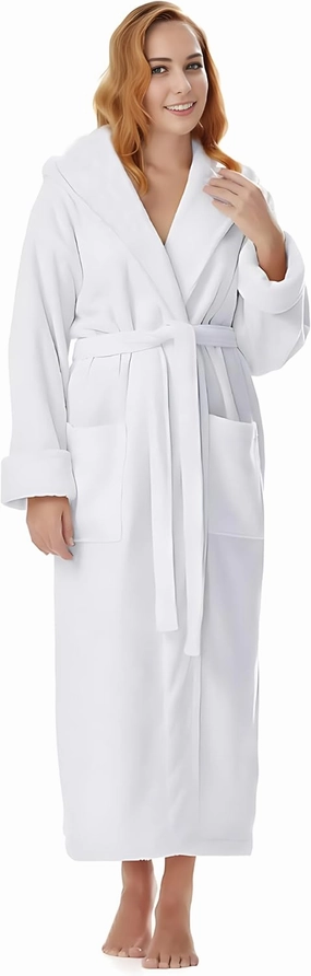 Cotton Terry Robes for Women and Men, Terry Shawl Collar Bathrobe, ONE SIZE - UNISEX Men & Women Spa Robe