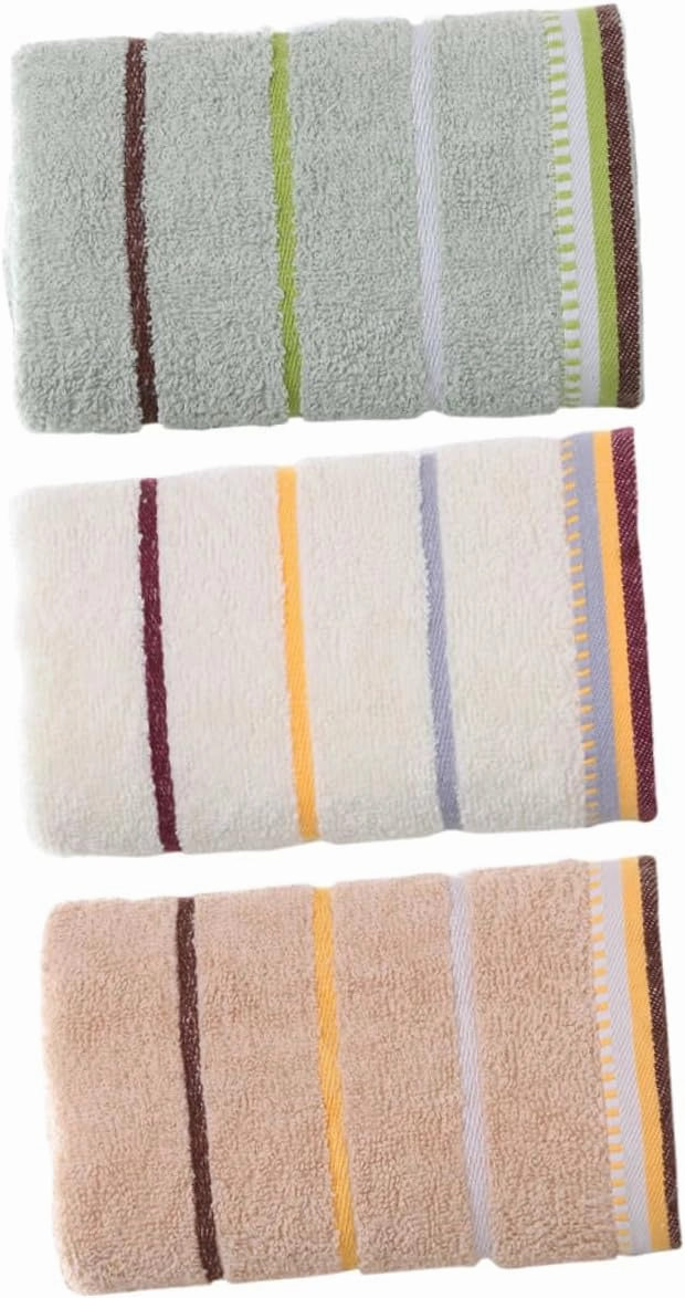 Cotton Washcloths Face Towel Set for Women Men Soft Absorbent Quick Dry for Bathroom Spa Yoga