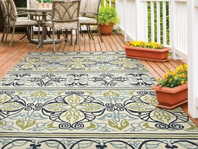 Couristan 3037/7821 Covington Pegasus Area Rugs, 2-Feet by 4-Feet, Ivory
