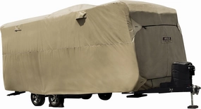 Covercraft ADCO by Covercraft 74842 Storage Lot Cover for Travel Trailer RV, Fits 22'1"-24', Tan