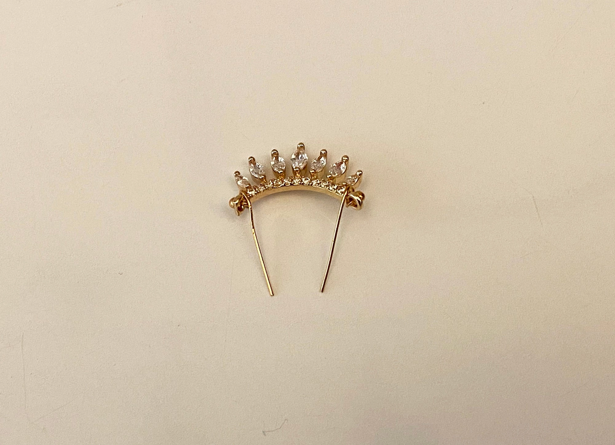 Craftuneed Handmade 1:6 miniature doll crown dollhouse jewellery rhinestones brooch magnetic accessory