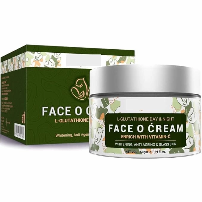 Cream for Day-Night Skin Whitening, Anti-Ageing and Glass Skin, Enrich with Vitamin C-50 gm (50 gm)