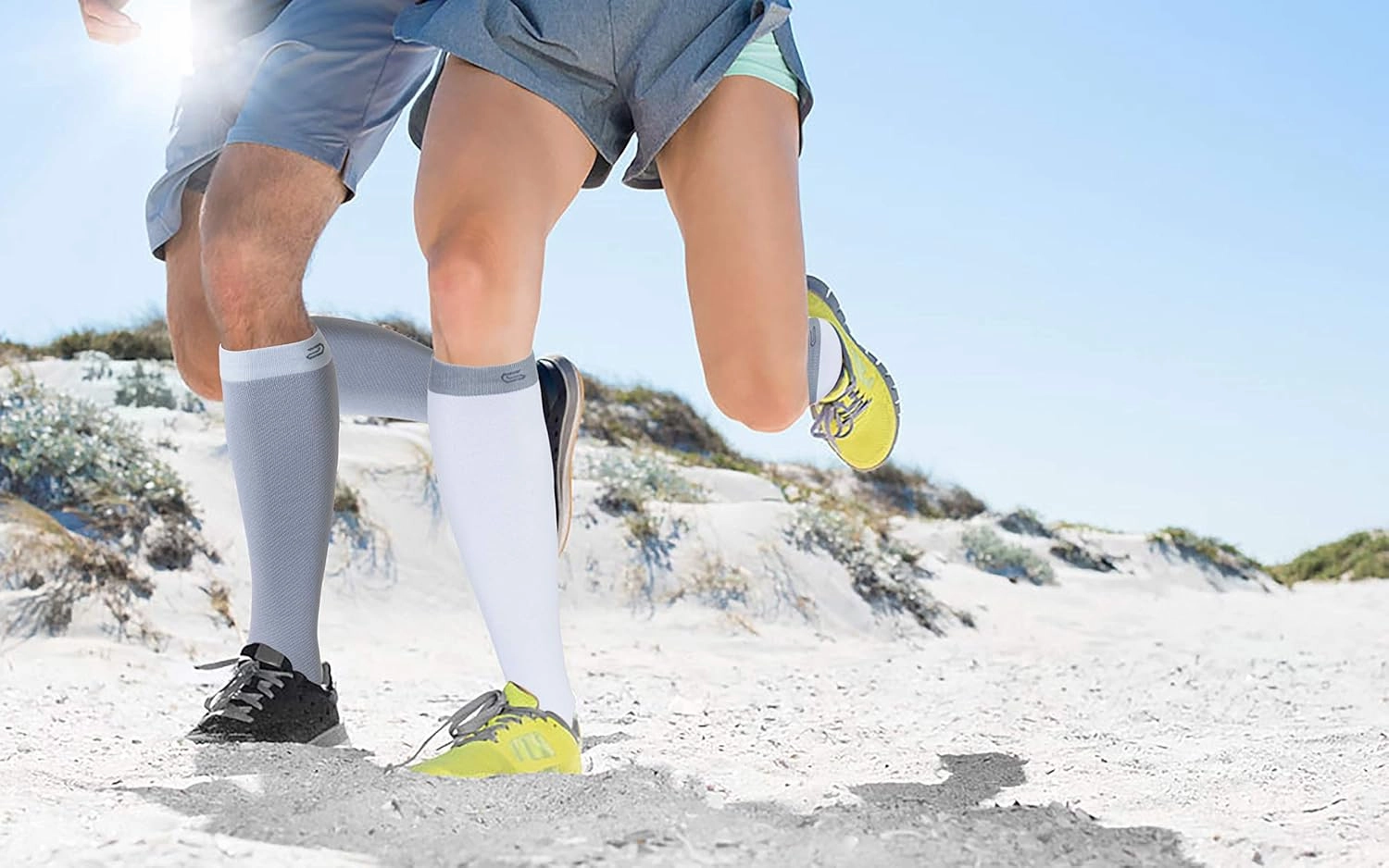 CS CELERSPORT 3 Pairs Compression Socks 20-30mmHg for Men Running Athletic Support Socks