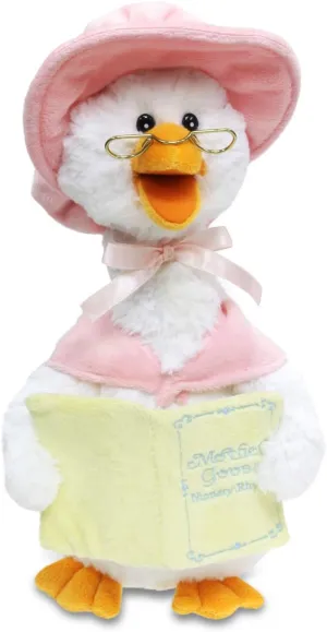 Cuddle Barn – Mother Goose Animated Stuffed Animal Reads Nursery Rhymes, 14”