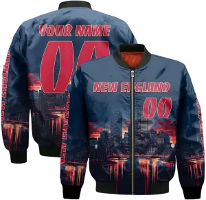 Custom Bomber Jacket City And State Style Personalized Name Number Zip Up Varsity Baseball Jacket For Men Women