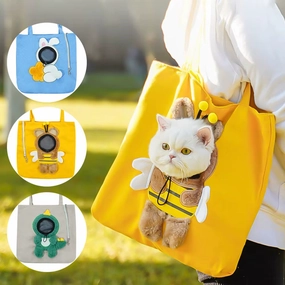 Cute Canvas Cat Carrier Shoulder Bag