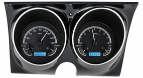 Dakota Digital 67 68 Chevy Camaro Pontiac Firebird Analog Gauge Black Alloy Blue VHX-67C-CAM-K-B