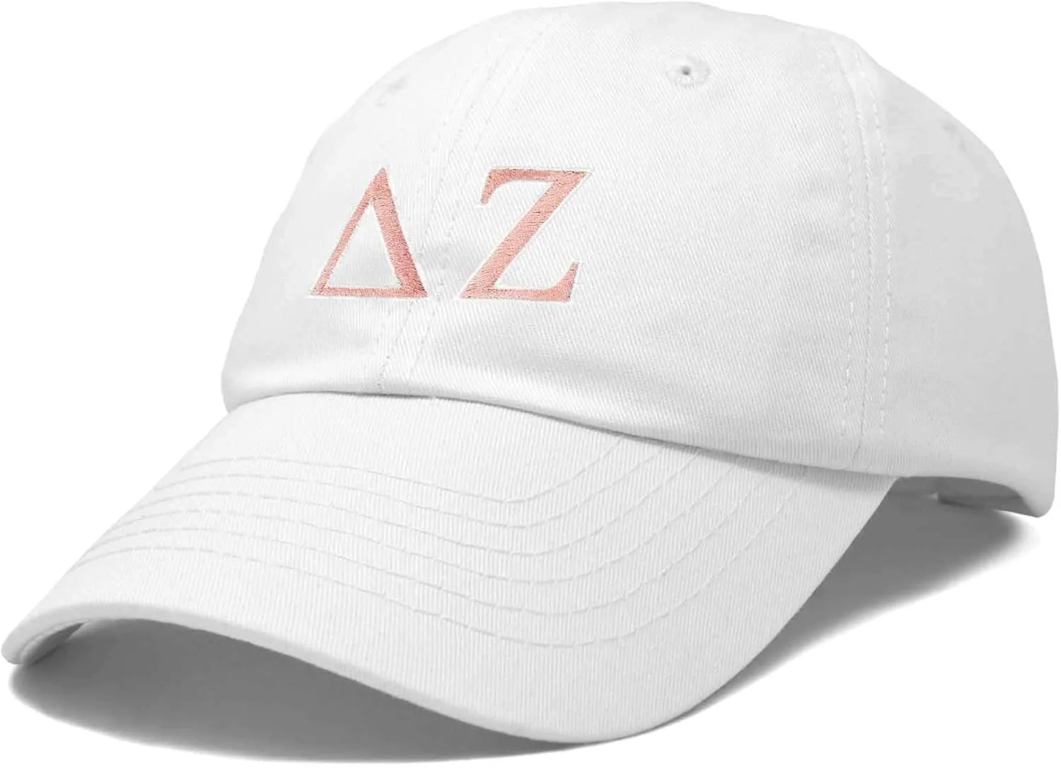DALIX Delta Zeta Sorority Hat Womens Greek Letters Embroidered Baseball Cap