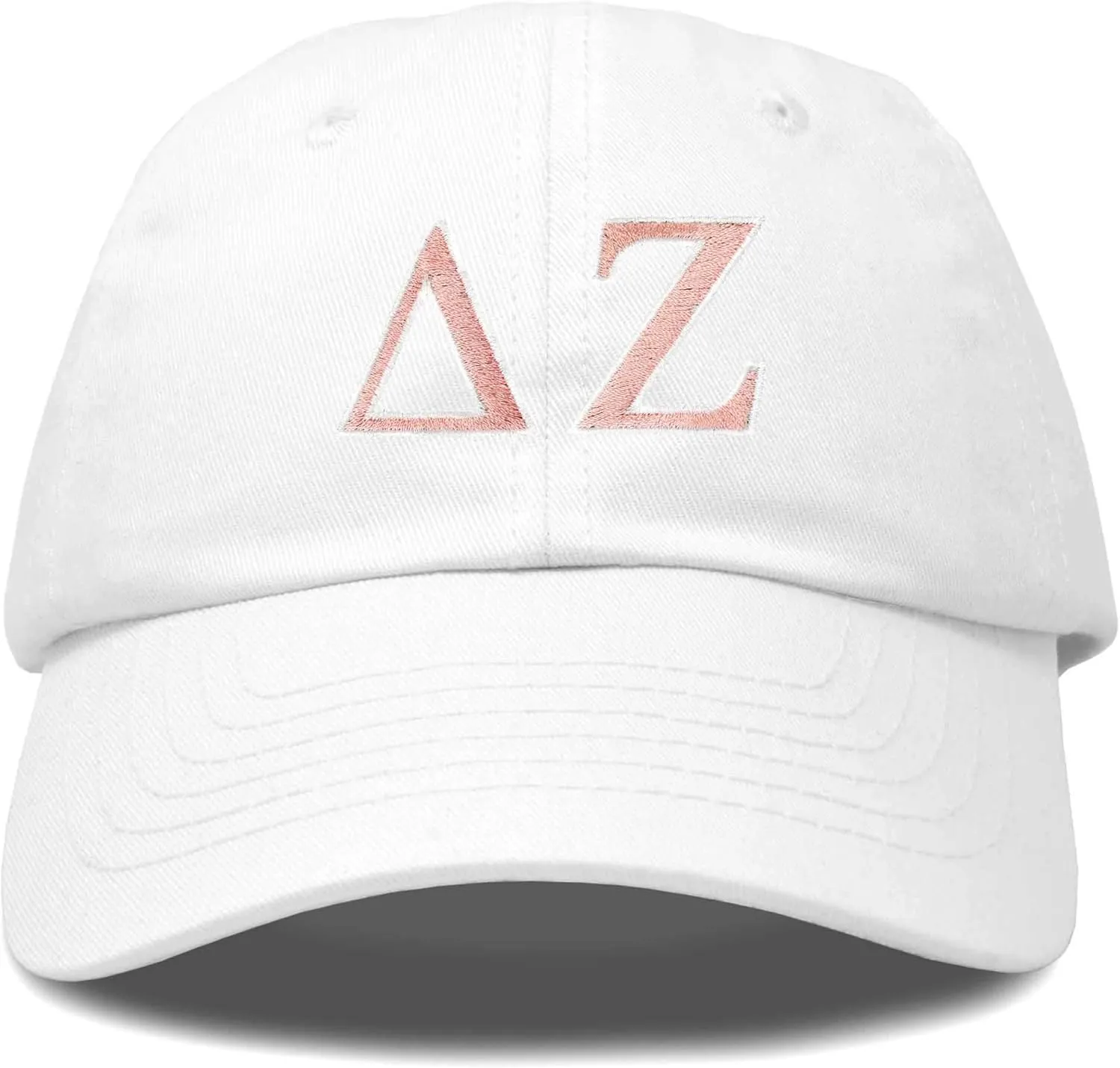 DALIX Delta Zeta Sorority Hat Womens Greek Letters Embroidered Baseball Cap