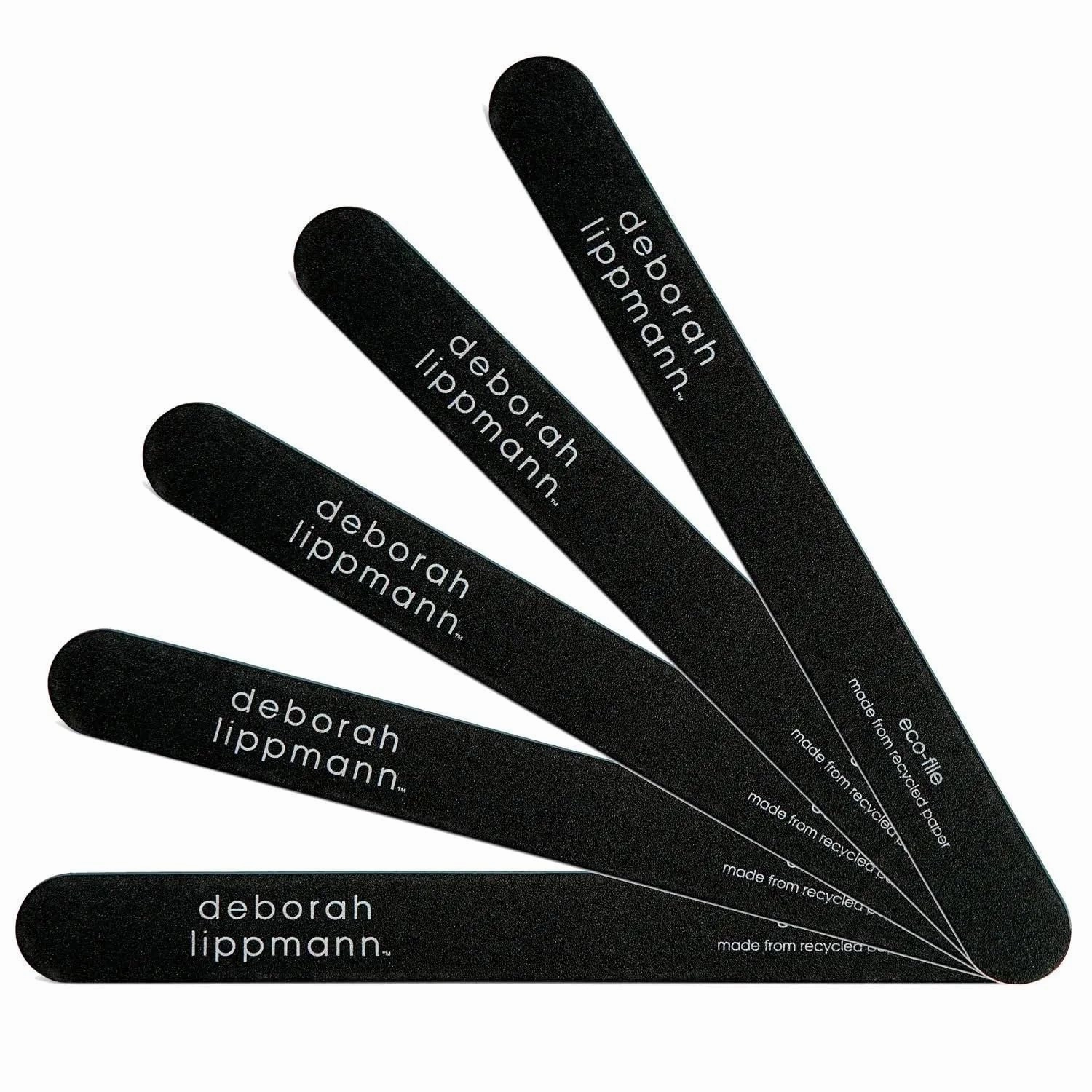 Deborah Lippmann Eco File Nail Set | Pack of 5 Professional Emery Boards | 7 Inch File with Durable 240 Grit Emery Board | Made from Recycled Paper, 1 Count (Pack of 1)