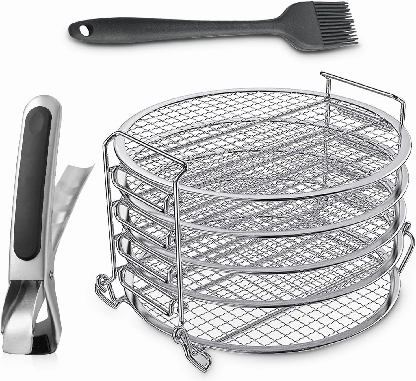Dehydrator Rack Stainless Steel Stand Accessories Compatible with Ninja Air Fryer, Ninja Air Fryer Accessories - Send Goods from Local Warehouse