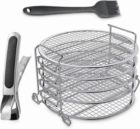 Dehydrator Rack Stainless Steel Stand Accessories Compatible with Ninja Air Fryer, Ninja Air Fryer Accessories - Send Goods from Local Warehouse