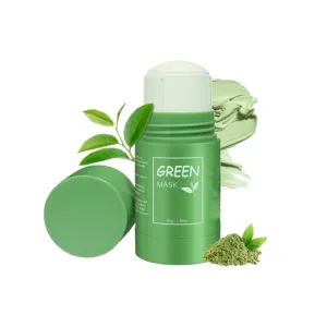 DermaEase Green Tea Deep Cleanse Mask Stick, Green Tea Face Mask for Face, Deep Cleanse Stick Clay, For Purifying, Moisturizing, Shrink Blackheads for Men Women All Skin Types (1PCS)