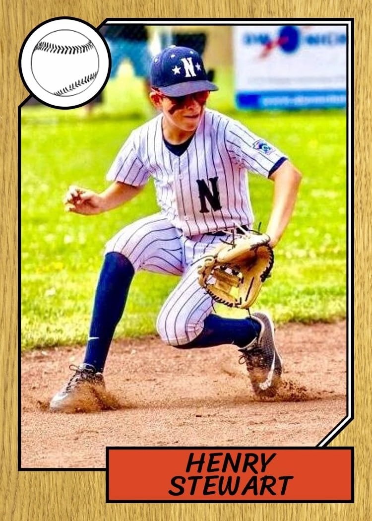 Designed Youth Baseball Cards, 50 Count, Personalized for Travel Baseball or Softball