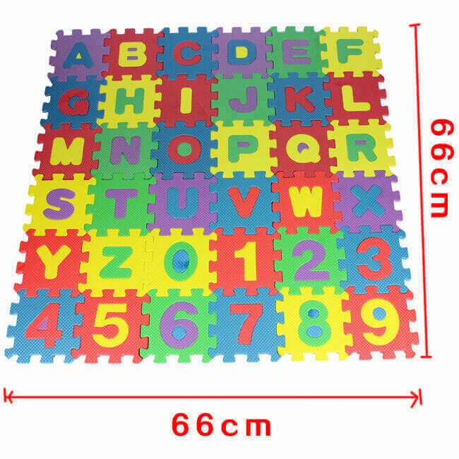 Digital Puzzle Toys - Alphabet and Number Learning Foam Tiles