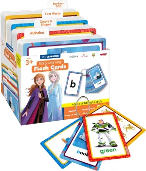 Disney Learning Flash Cards for Toddlers 2-4 Years - Alphabet, Numbers, Colors, Shapes, Sight Words - Kindergarten and Preschool
