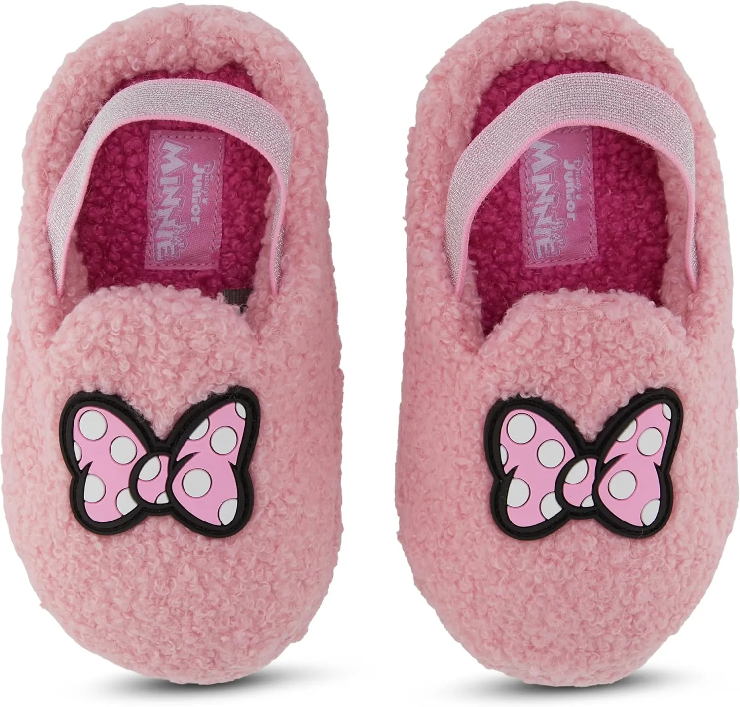 Disney Minnie Mouse Girls Slippers - Classic Mickey Mouse, Sittch and Pooh 3D Plush Slip On Shoes