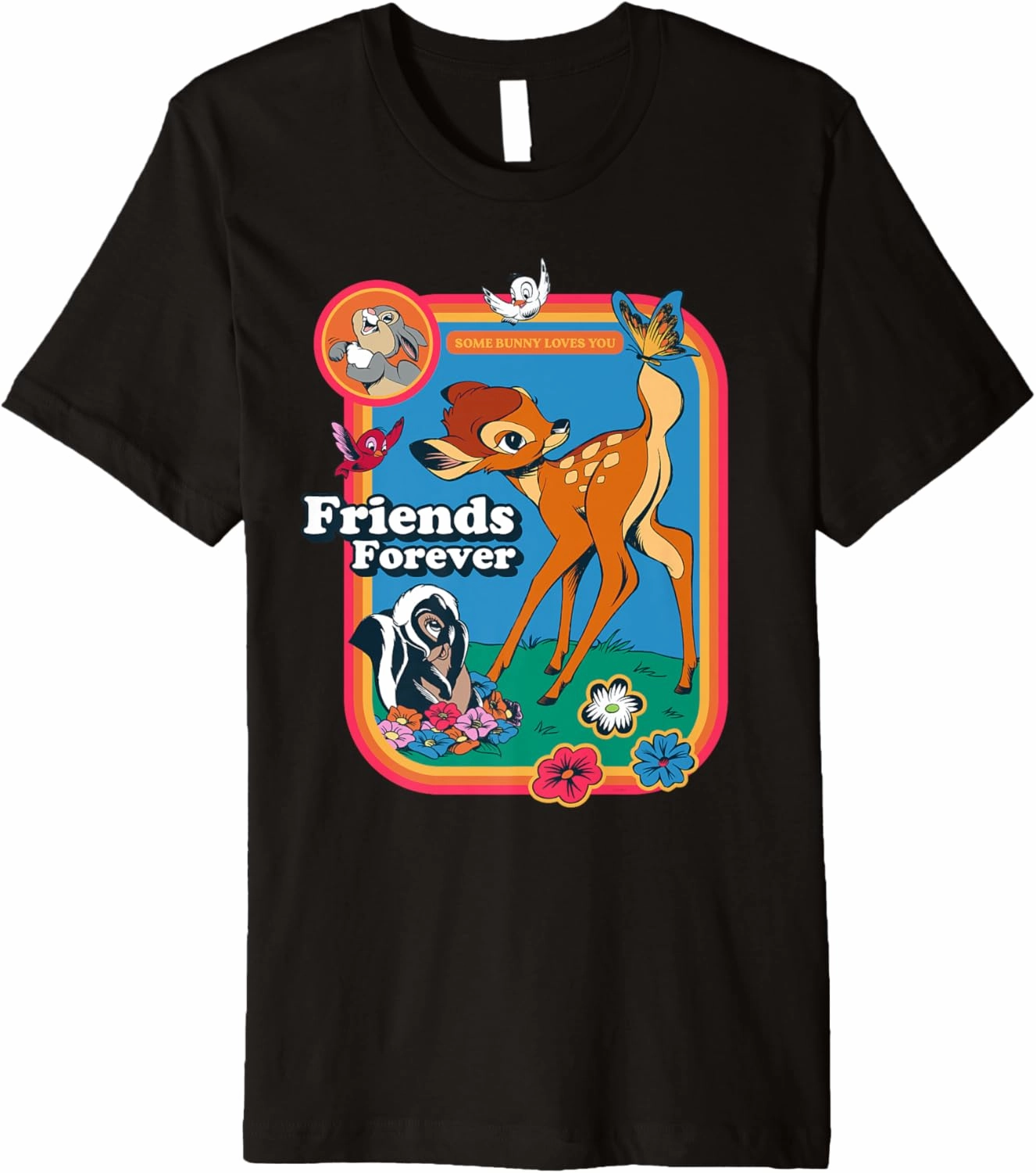 Disney Classic Bambi Friends Forever Vintage Premium T-Shirt
