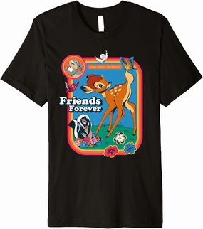 Disney Classic Bambi Friends Forever Vintage Premium T-Shirt
