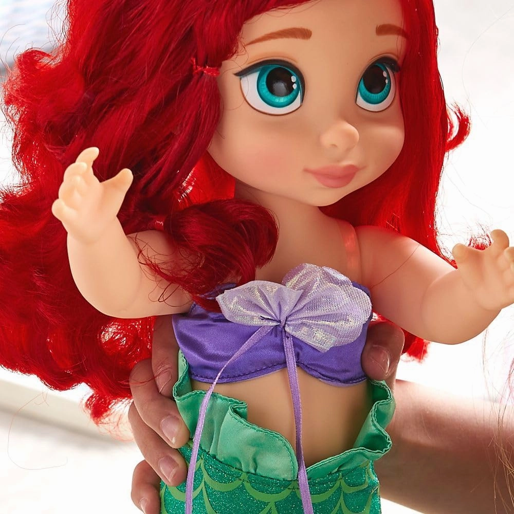 Disney Store Official Animators' Collection Ariel Doll, The Little Mermaid, 16 Inch Toy Figure, Detailed Plush Sculpting with Embroidered Features, Ideal Gift and Little Mermaid Fans