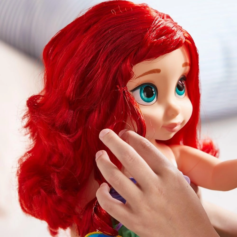 Disney Store Official Animators' Collection Ariel Doll, The Little Mermaid, 16 Inch Toy Figure, Detailed Plush Sculpting with Embroidered Features, Ideal Gift and Little Mermaid Fans