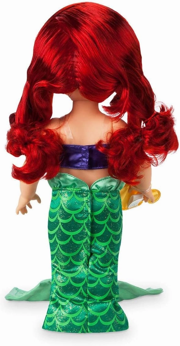 Disney Store Official Animators' Collection Ariel Doll, The Little Mermaid, 16 Inch Toy Figure, Detailed Plush Sculpting with Embroidered Features, Ideal Gift and Little Mermaid Fans