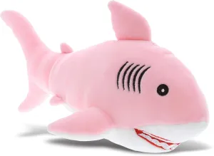 DolliBu Baby Soft Plush Pink Shark Toy - Stuffed Animal Shark Plush for Boys and Girls, Sea Animal Toys and Shark Gifts for Kids, Teens and Adults, Ocean Stuffed Animal Plush Toy Shark - 12 Inches