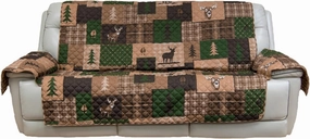 Donna Sharp Green Forest Oversize Sofa Cover